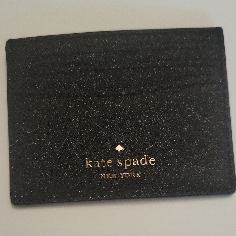 kate spade Black and Gold Card Holder